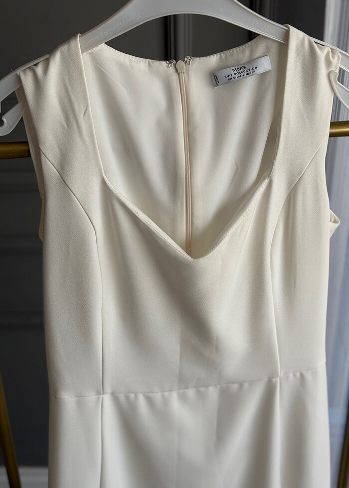 BEYAZ MANGO ELBİSE - Görsel 5