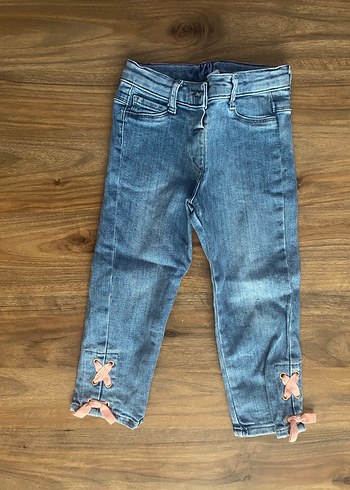 24-36 Ay Beden 2adet Kız Çocuk Mavi Pastel Skinny Denim Pantolon