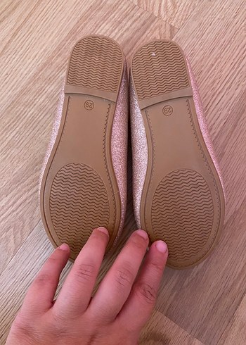 29 Beden Pembe Fiyonklu Kız Çocuk Babet