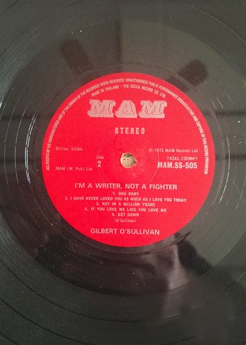 Gilbert O'Sullivan Albüm 33'lp plak - Görsel 3