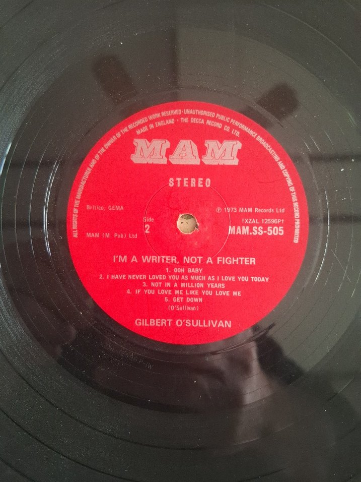 Gilbert O'Sullivan Albüm 33'lp plak - Görsel 3