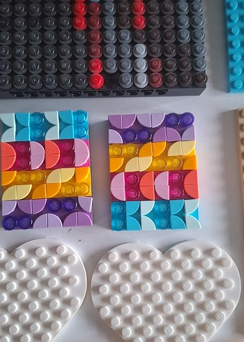 Çok Renkli Lego Seti Kalp ve Plakalar orjinal - Görsel 5