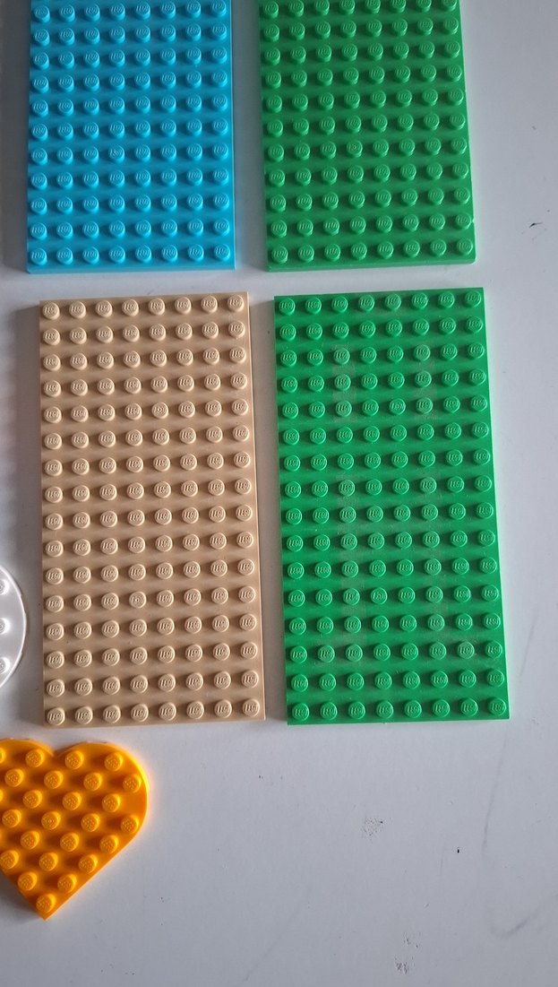 Çok Renkli Lego Seti Kalp ve Plakalar orjinal - Görsel 4