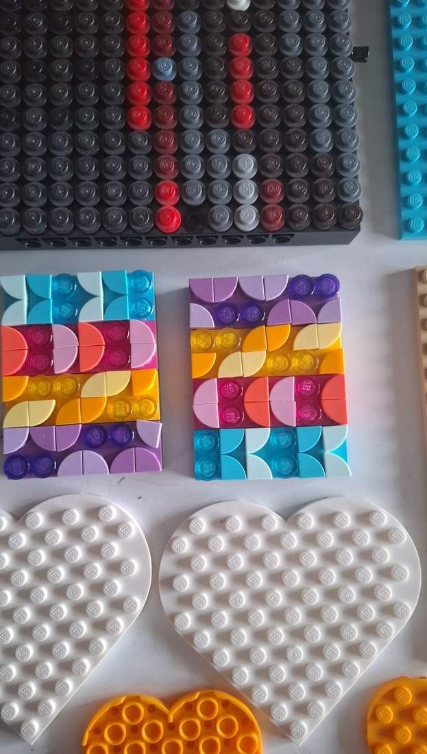 Çok Renkli Lego Seti Kalp ve Plakalar orjinal - Görsel 5