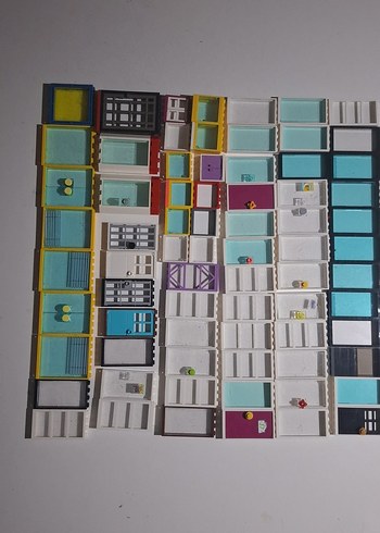 Çok Renkli Lego Kapı ve Pencere Parçaları  süper fiyat 73 adet - Görsel 10