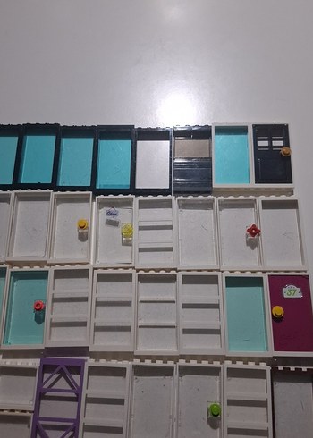 Çok Renkli Lego Kapı ve Pencere Parçaları  süper fiyat 73 adet - Görsel 3