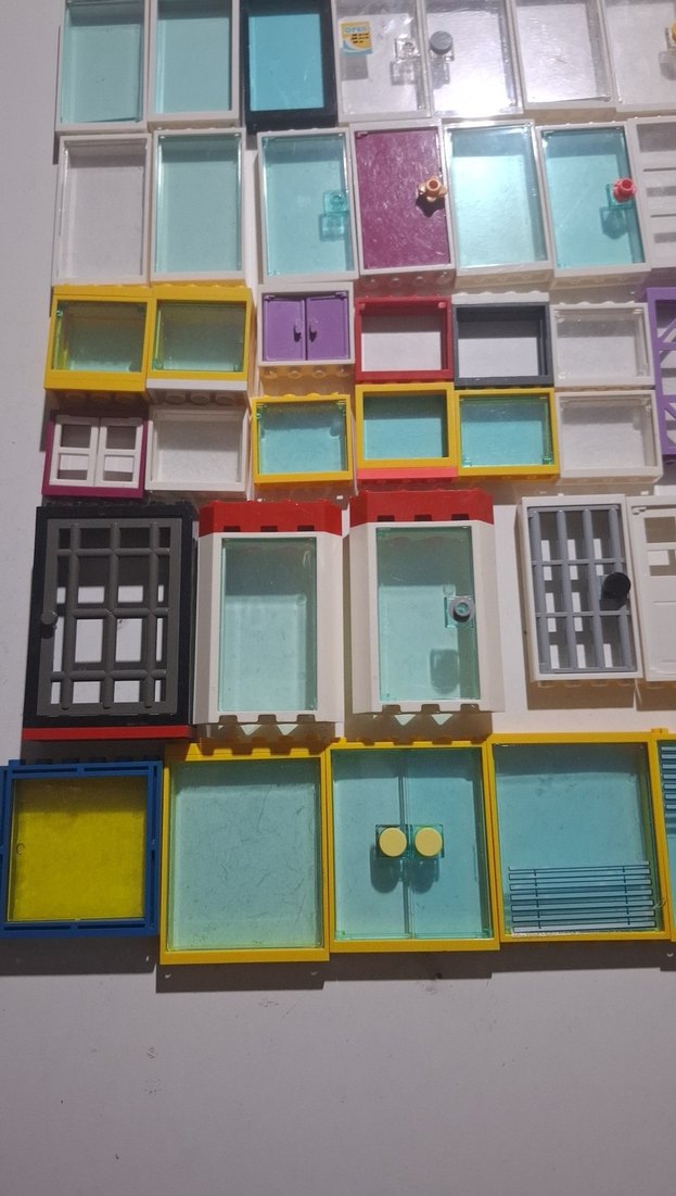 Çok Renkli Lego Kapı ve Pencere Parçaları  süper fiyat 73 adet - Görsel 4
