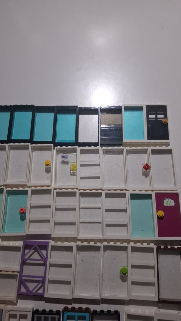 Çok Renkli Lego Kapı ve Pencere Parçaları  süper fiyat 73 adet - Görsel 3