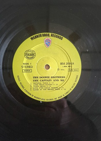 The Doobie Brothers - The Captain and Me Albümü 33'lp plak - Görsel 5