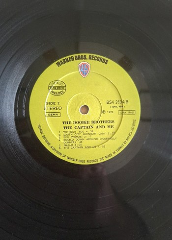 The Doobie Brothers - The Captain and Me Albümü 33'lp plak - Görsel 6