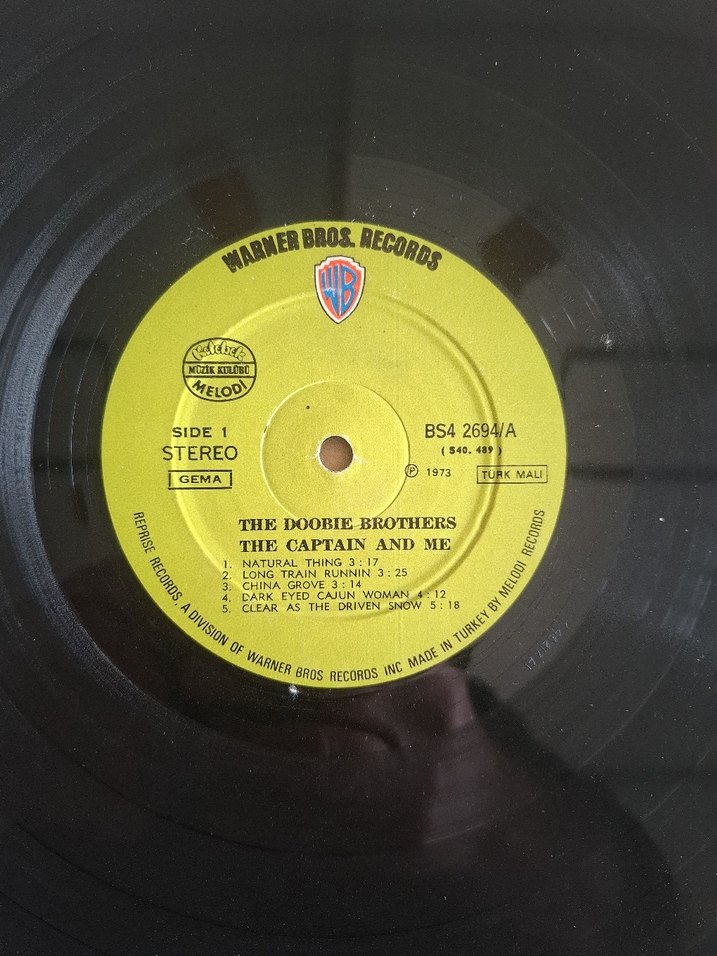 The Doobie Brothers - The Captain and Me Albümü 33'lp plak - Görsel 5