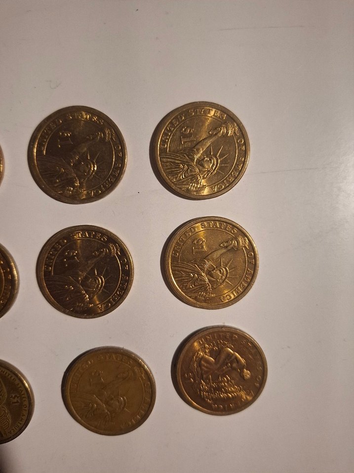 Altın Renkli Vintage 1 dolarlar kolleksiyonluk 11 adet - Görsel 5