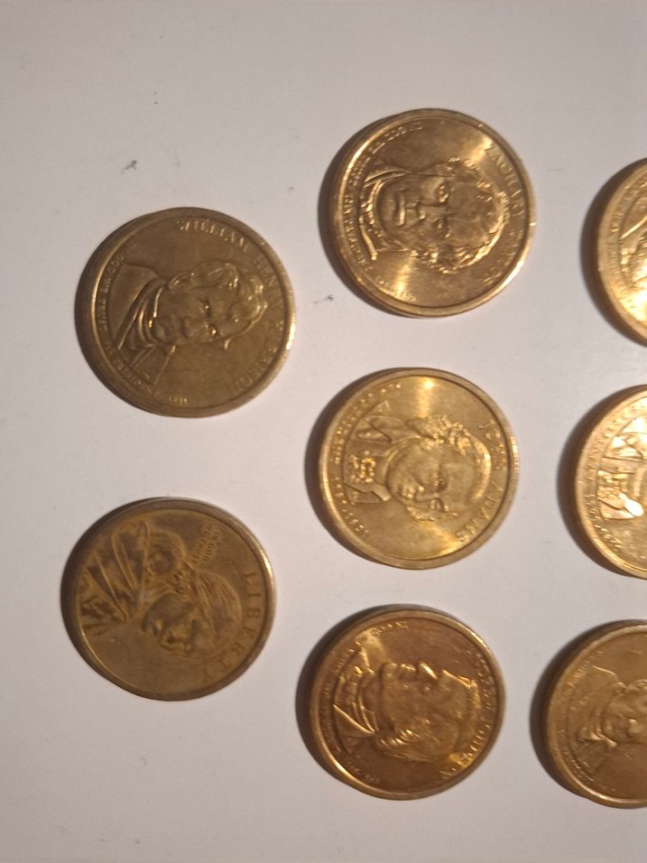 Altın Renkli Vintage 1 dolarlar kolleksiyonluk 11 adet - Görsel 4