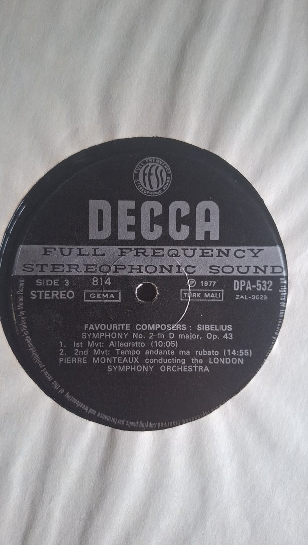 Sibelius 2LP Set - Finlandia ve Diğer Eserler plak - Görsel 3