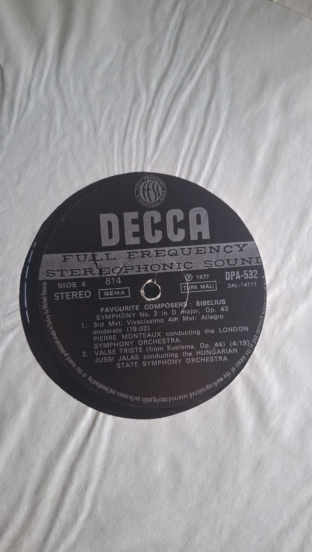 Sibelius 2LP Set - Finlandia ve Diğer Eserler plak - Görsel 4