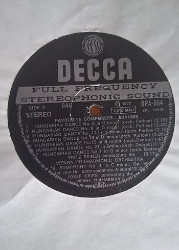 Brahms 2LP Albüm - Klasik Müzik Koleksiyonu - Görsel 6