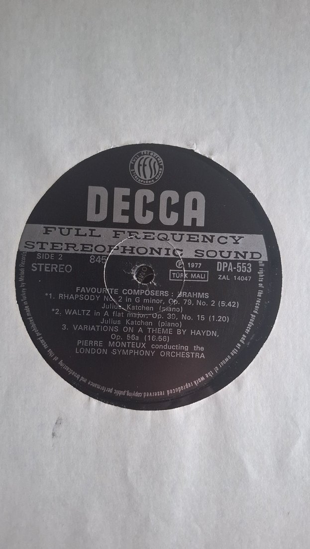 Brahms 2LP Albüm - Klasik Müzik Koleksiyonu - Görsel 3