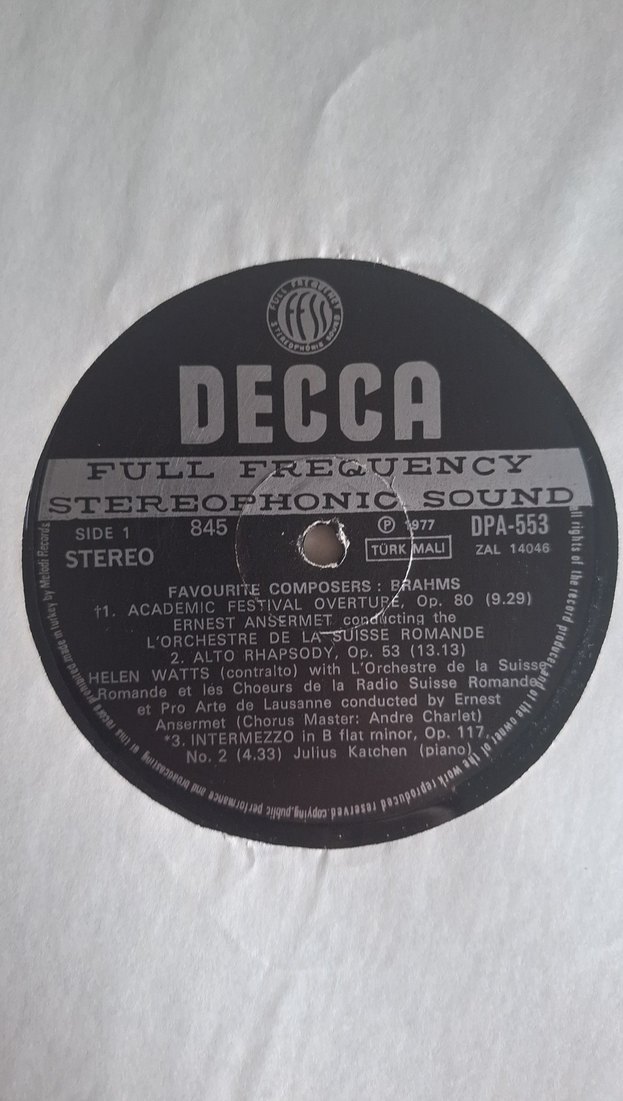 Brahms 2LP Albüm - Klasik Müzik Koleksiyonu - Görsel 4