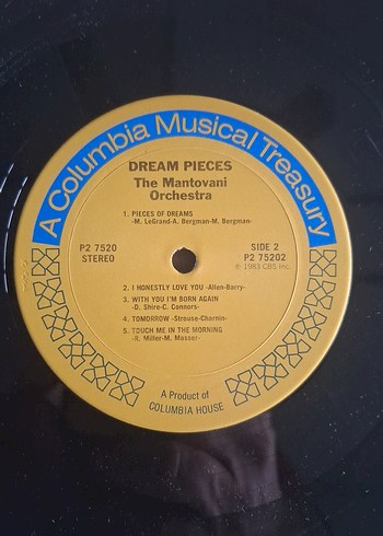 The Mantovani Orchestra - Dream Pieces Plak - Görsel 3