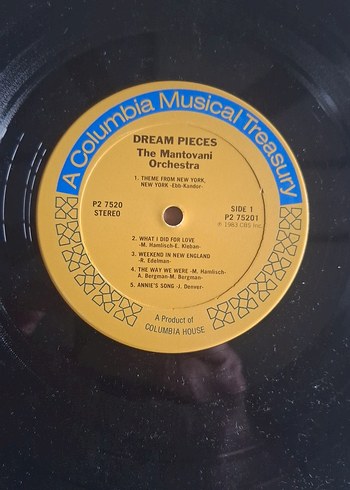 The Mantovani Orchestra - Dream Pieces Plak - Görsel 5