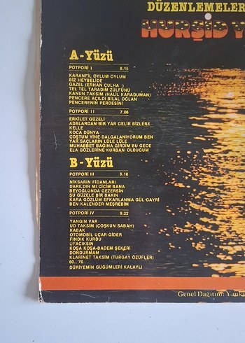 Alaturka Pop-Fasıl Müzik Plak Albümü - Görsel 3