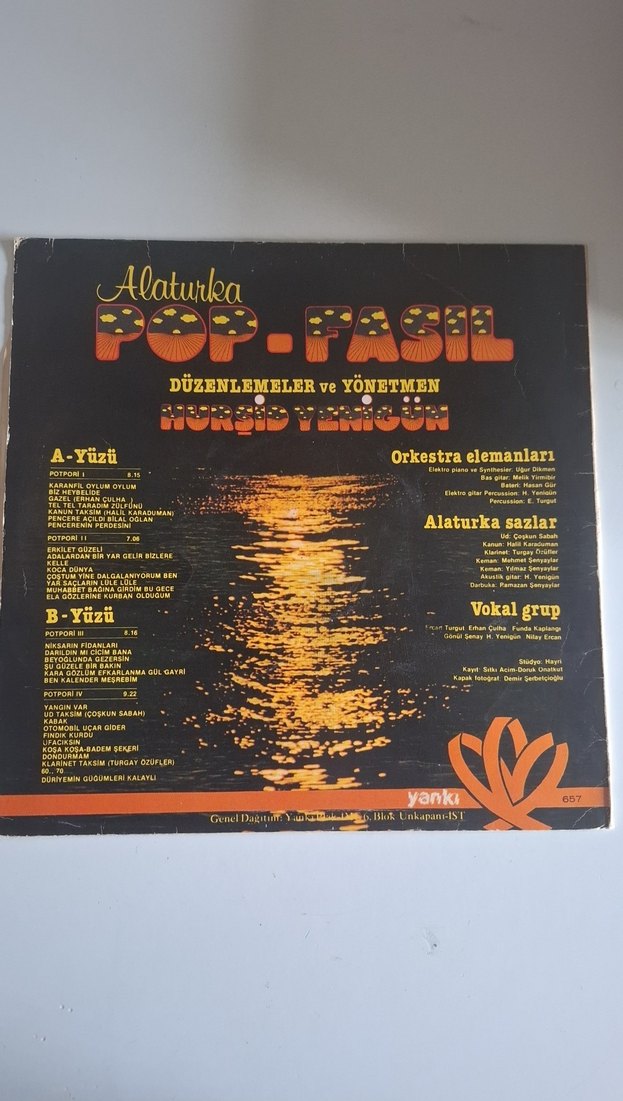 Alaturka Pop-Fasıl Müzik Plak Albümü - Görsel 2