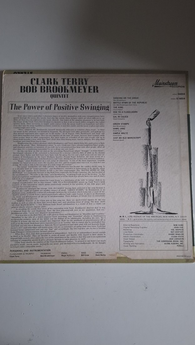 Clark Terry ve Bob Brookmeyer Albümü plak - Görsel 2