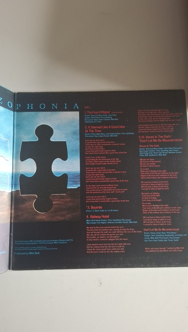 Mike Batt Schizophonia Puzzle plak - Görsel 3