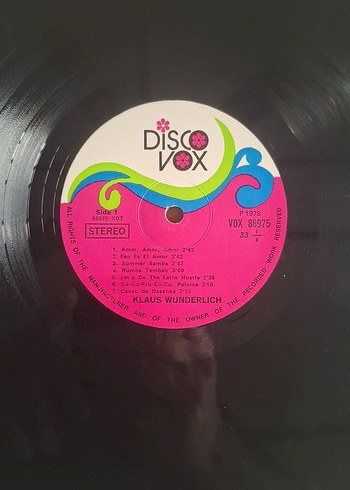 Golden organ klaus wunderlıch lp plak - Görsel 5