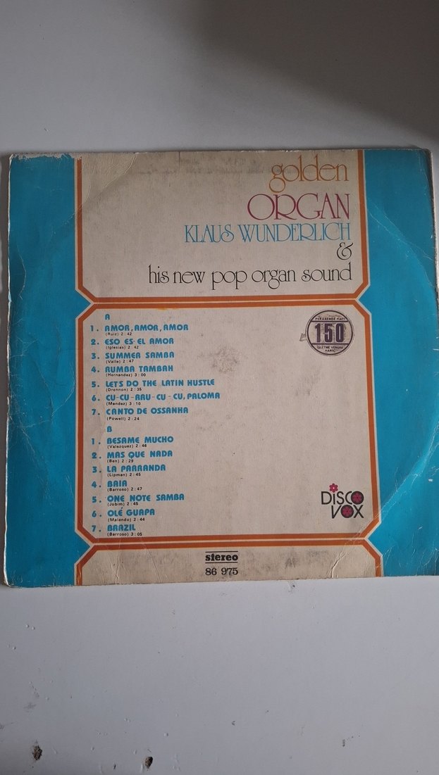 Golden organ klaus wunderlıch lp plak - Görsel 2