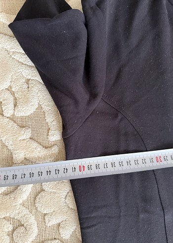 l Beden Siyah Boğazlı Kısa Kollu şık Bluzu