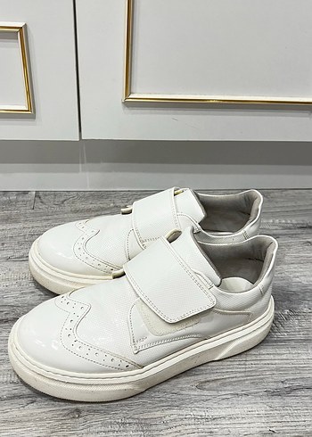 Beyaz Erkek Çocuk Spor Ayakkabı - Görsel 2