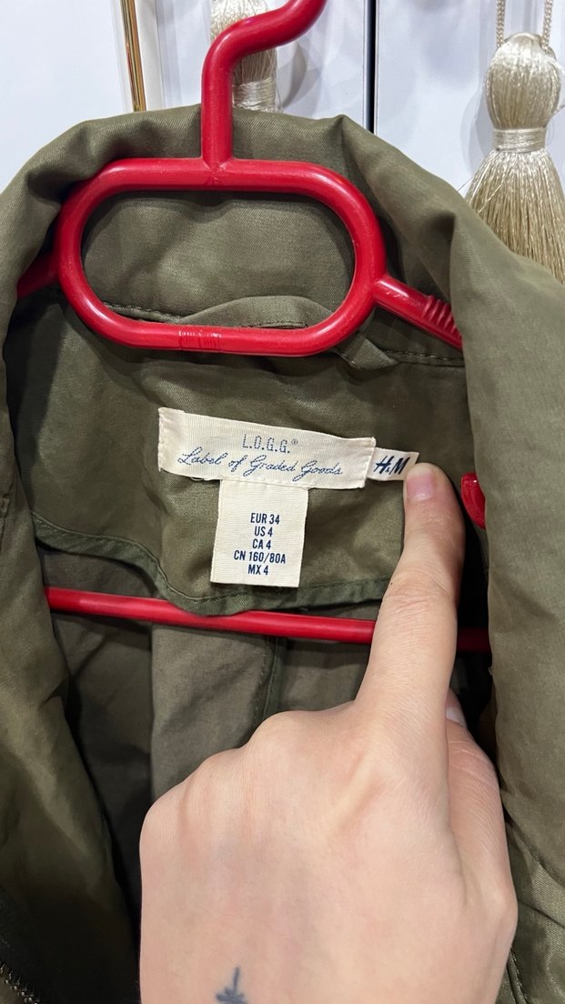 H&M Kamuflaj Kadın Ceket - Görsel 4