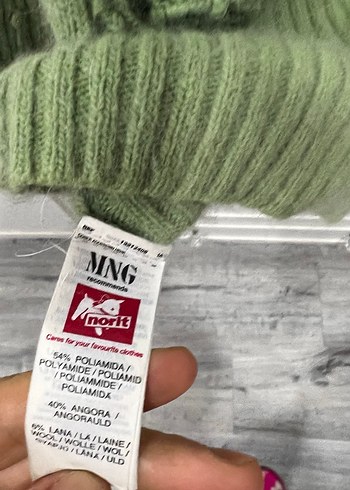 Mango Yeşil Nakışlı Bohem Kadın Hırka - Görsel 3