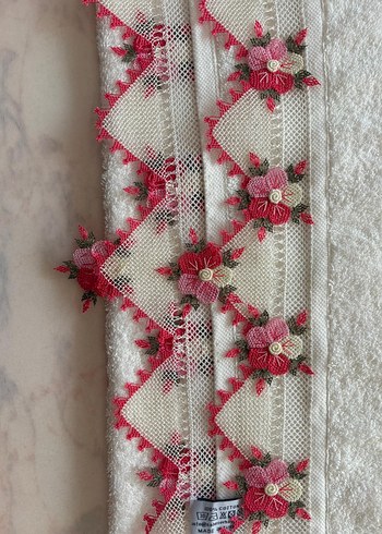 iğne oyası analı kızlı havlu takimi - Görsel 9