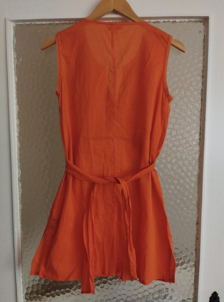 zara boncuk işlemeli elbise tunik - Görsel 4