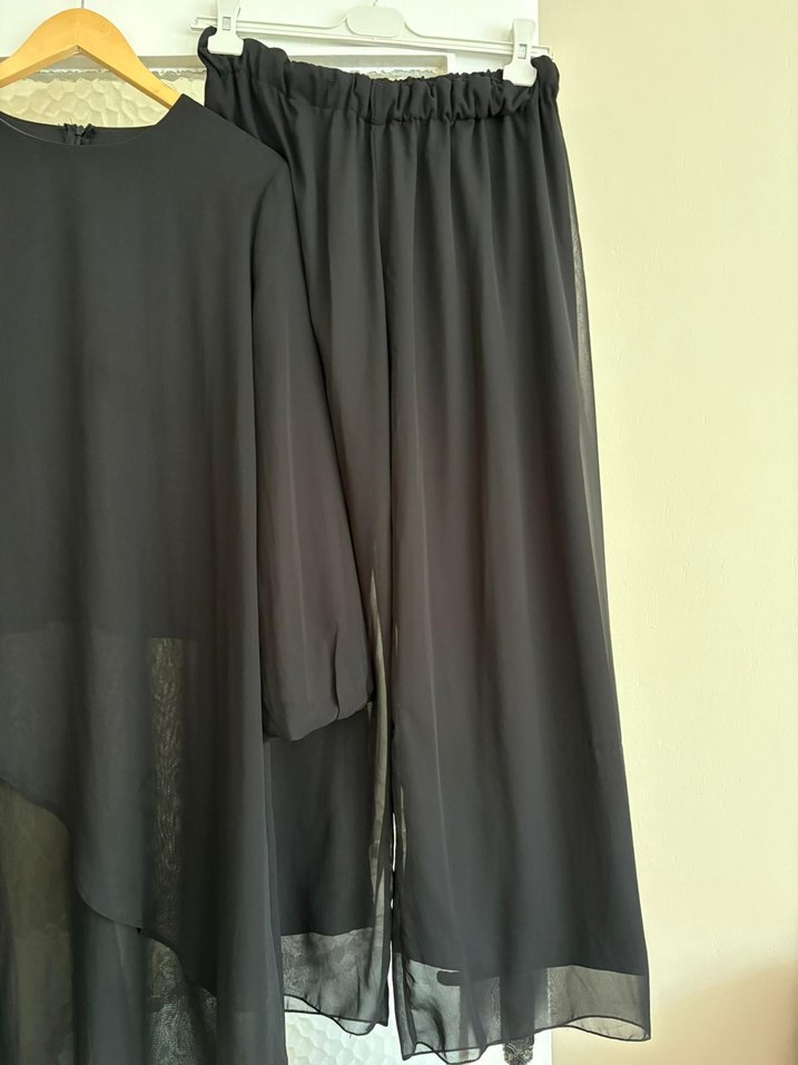 şifon tesettür abiye takim - Görsel 5