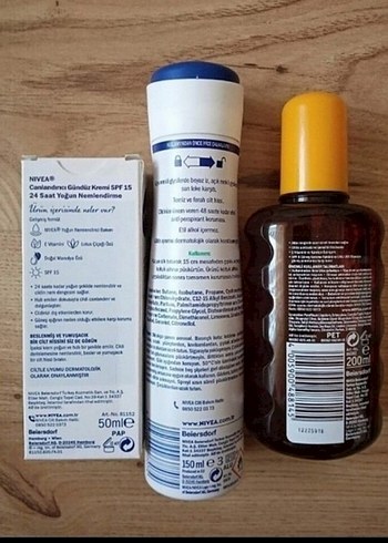 Beden Renk Nivea Güneş Yağı, Deodorant, Yüz Kremi ve Plaj Çantası
