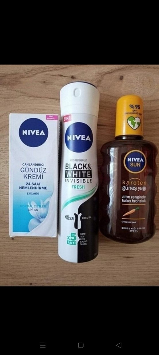 Nivea Güneş Yağı, Deodorant, Yüz Kremi ve Plaj Çantası - Görsel 2