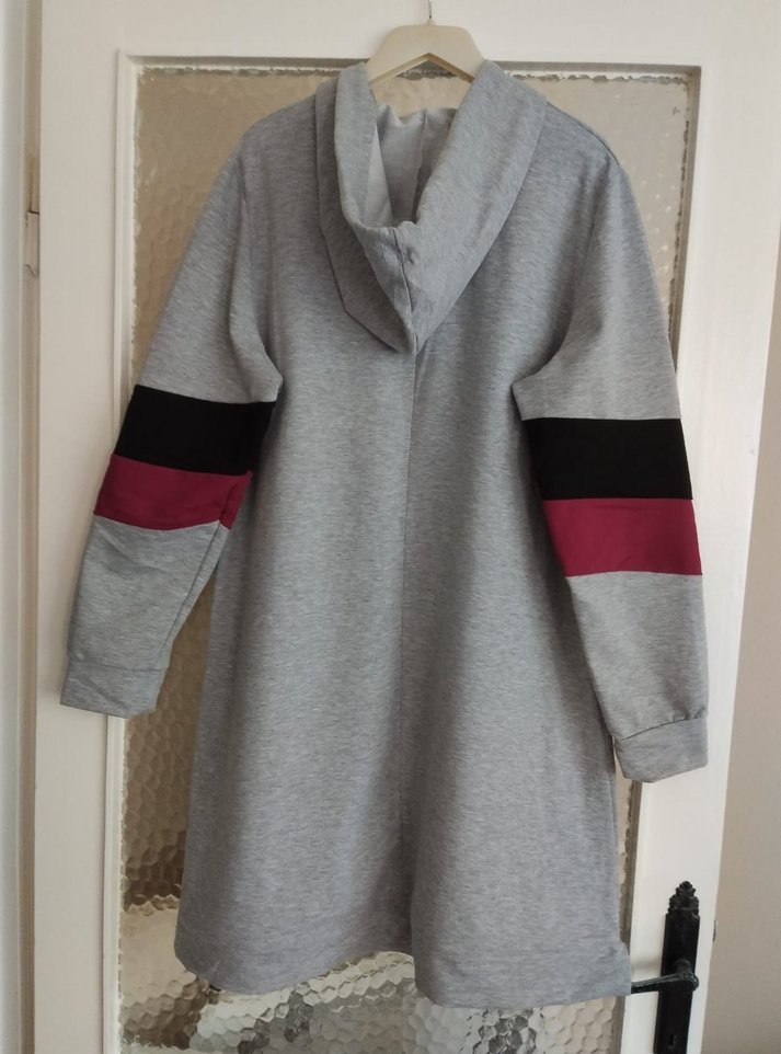 tesettür gri eşofman üstü - Görsel 3