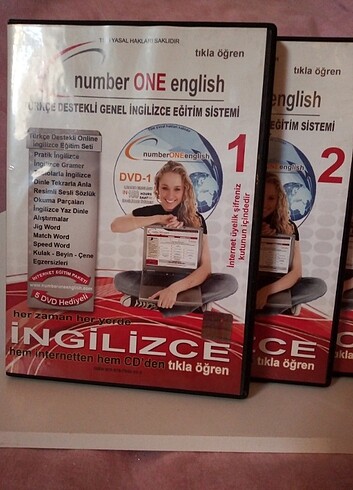 Number one english Genel İngilizce eğitim DVD leri