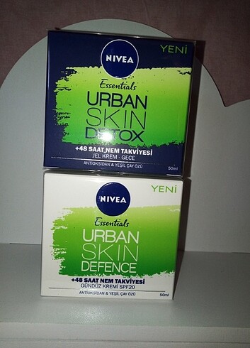 Nivea Urban skin detox gündüz gece krem