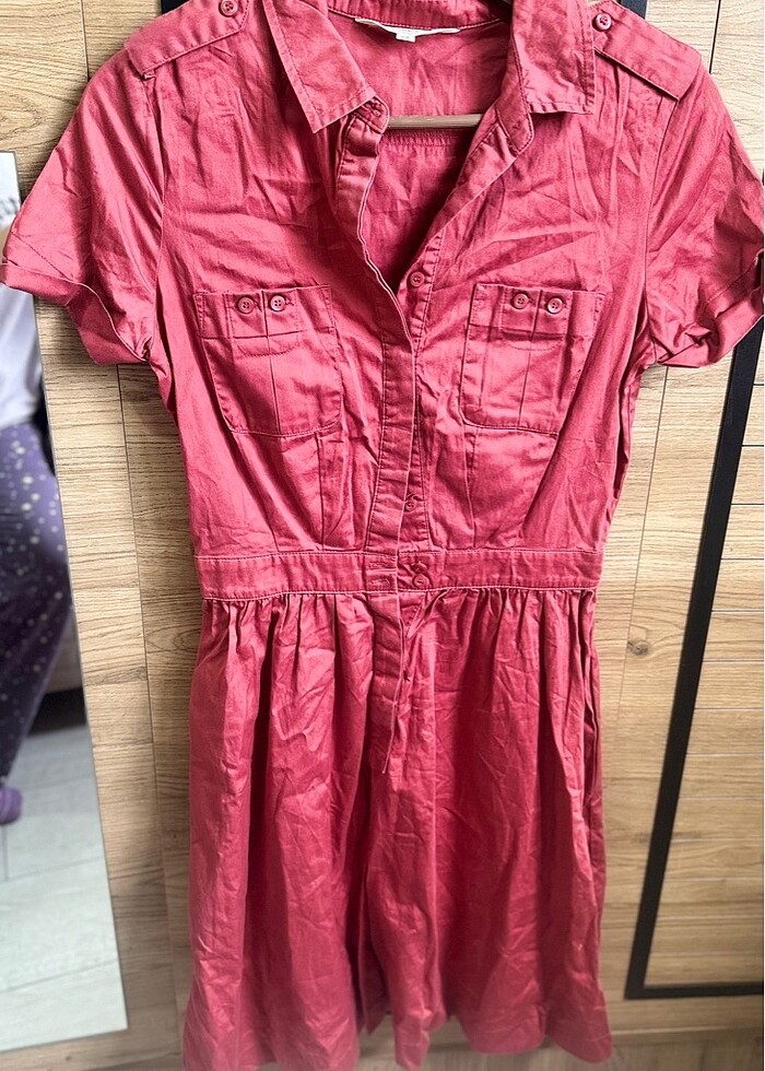 Gömlek elbise - Görsel 2