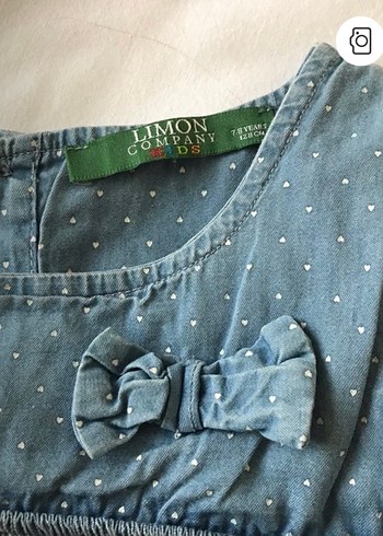 Kız Çocuk Kot Elbise Fırfırlı - Görsel 2