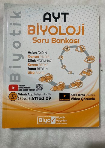 AYT Biyoloji Soru Bankası ve Deneme Kitapları - Görsel 4