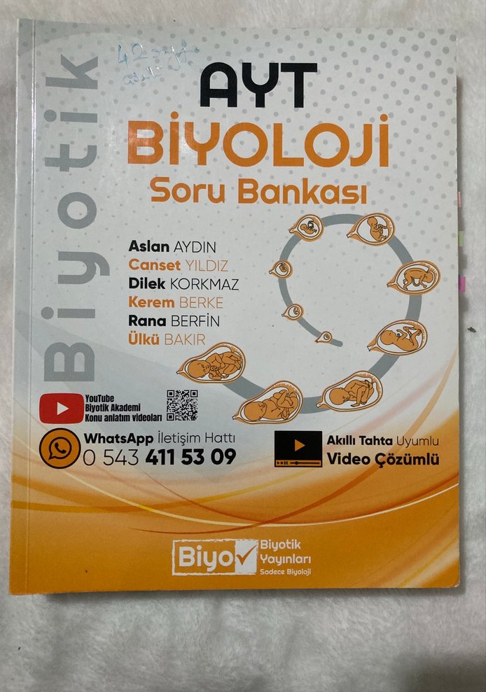 AYT Biyoloji Soru Bankası ve Deneme Kitapları - Görsel 4