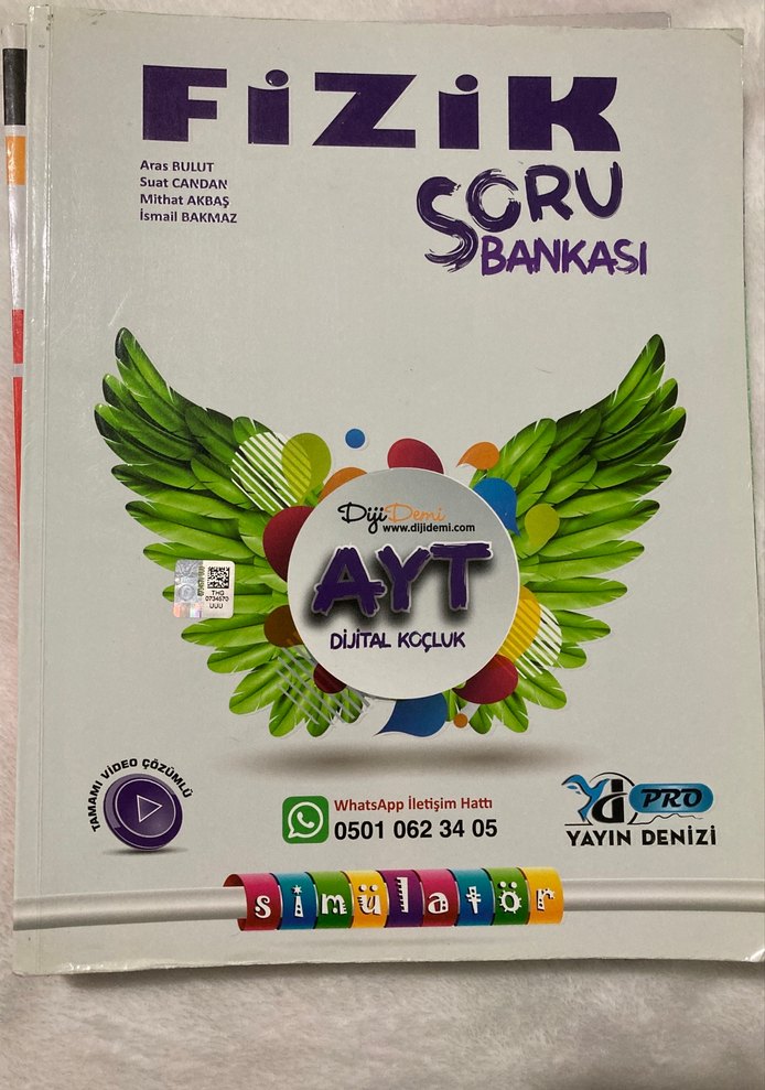AYT Fizik Soru Bankası Destek Kitapları - Görsel 3