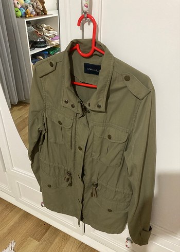 LCW Casual hali yeşil kadın ceket - Görsel 4