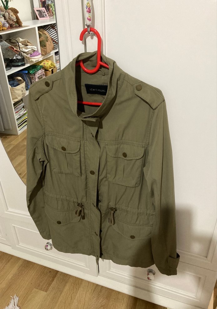 LCW Casual hali yeşil kadın ceket - Görsel 3