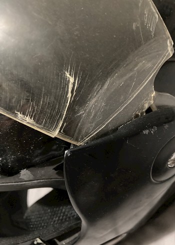 Siyah Kemerli Biker Motosiklet Kaskı - Görsel 5